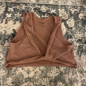 Garage twist cropped top
